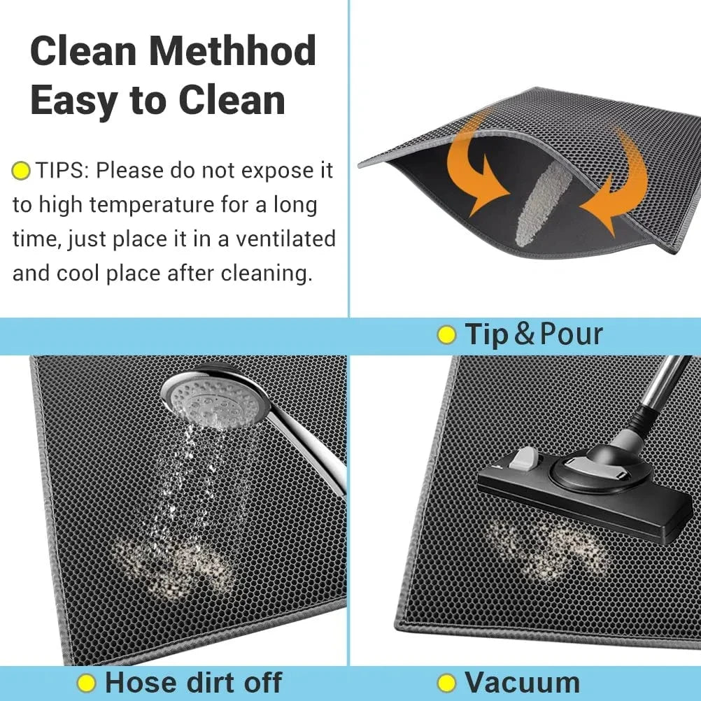Double-Layer Waterproof Cat Litter Mat