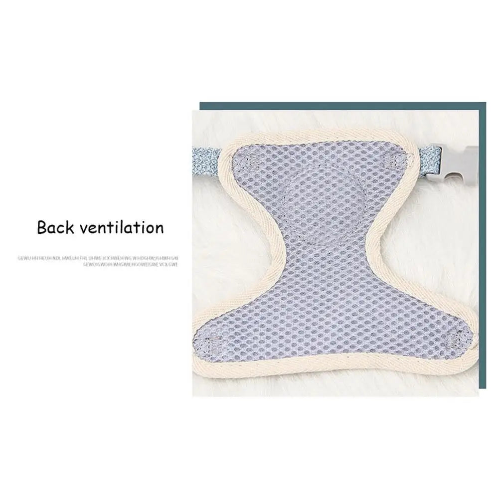 Soft Undershirt-Style Pet Harness & Leash Set
