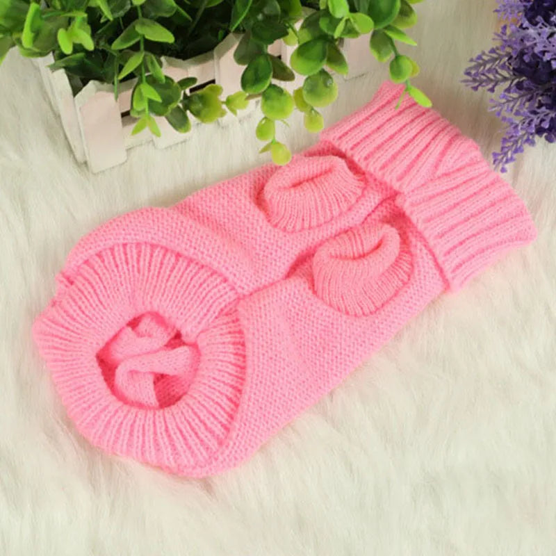 Knitted Winter Dog Jumper