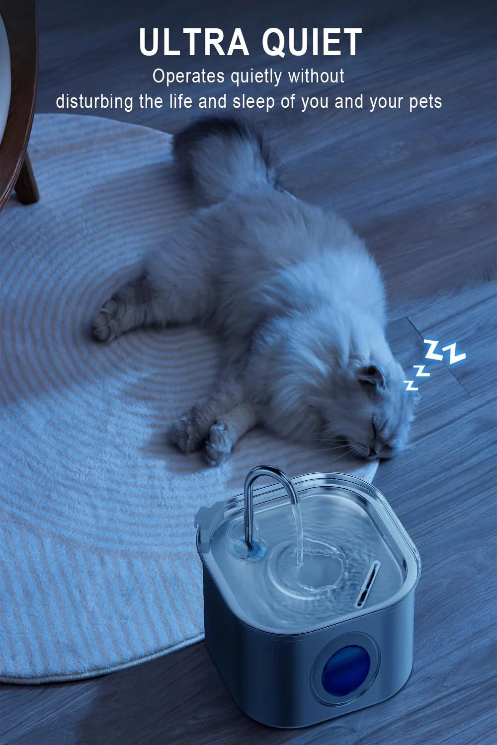 3.2L Stainless Steel Pet Water Fountain