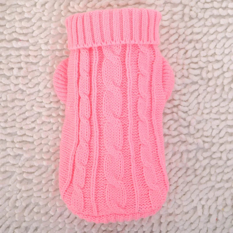 Knitted Winter Dog Jumper