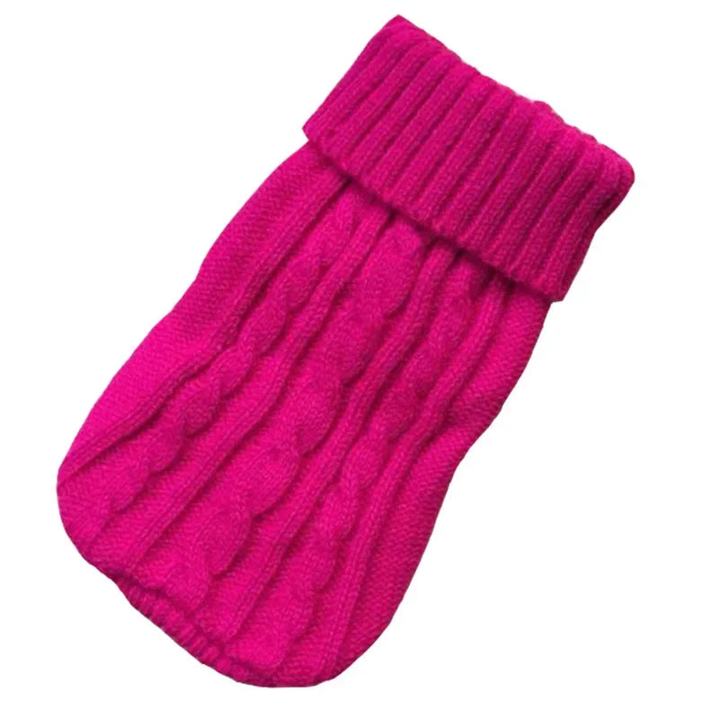 Knitted Winter Dog Jumper