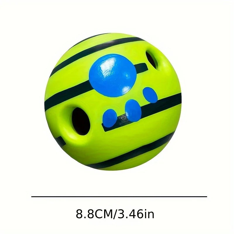 Squeaky Giggle Wobble Ball - Durable, Interactive Chew Toy for All Dog Breeds with Entertaining Sounds