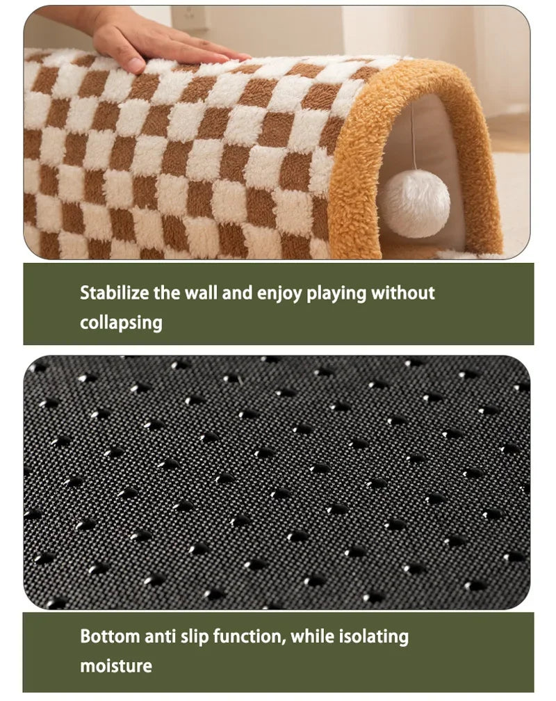2-in-1 Cat Tunnel & Bed