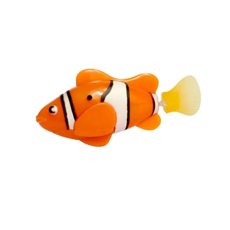 LED Interactive Swimming Robot Fish Toy