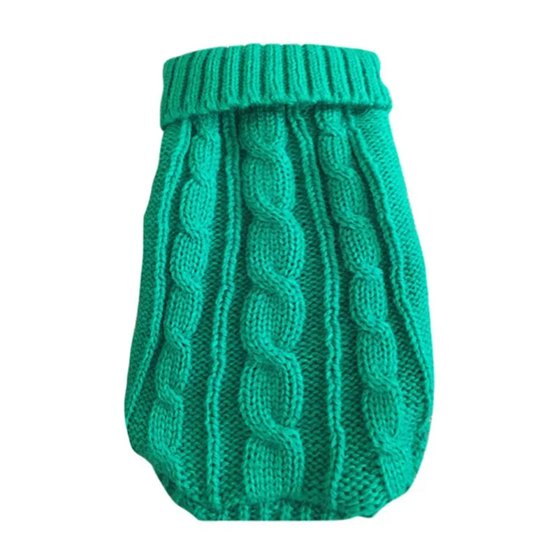 Knitted Winter Dog Jumper