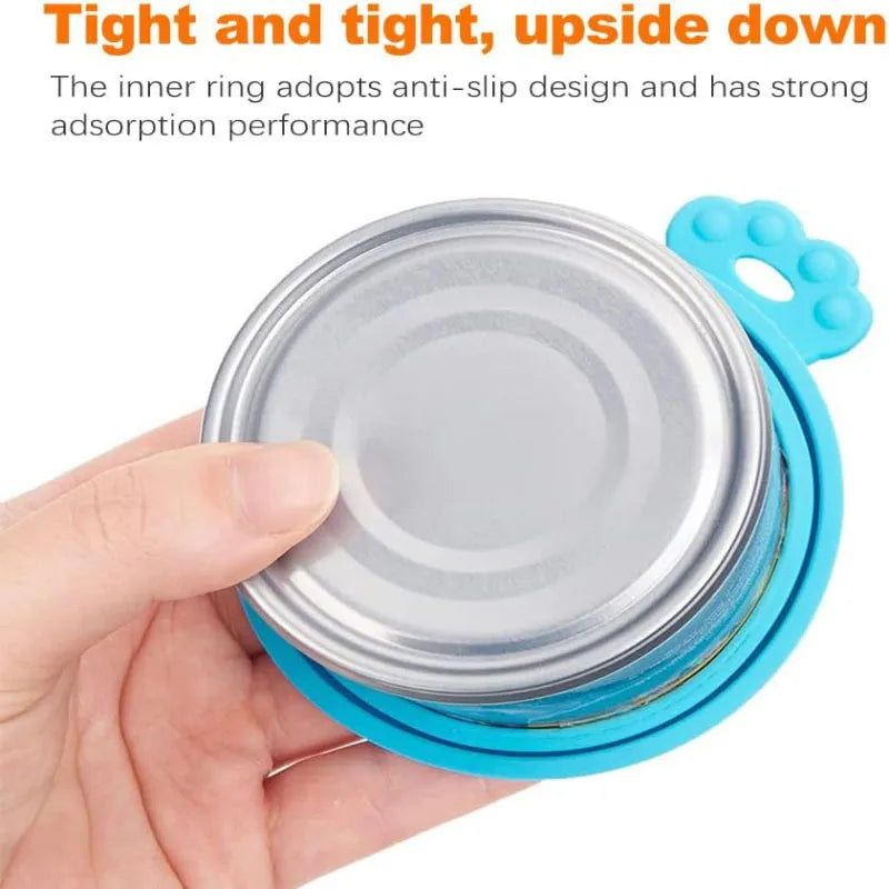 Reusable Pet Food Can Cover & Spoon Set