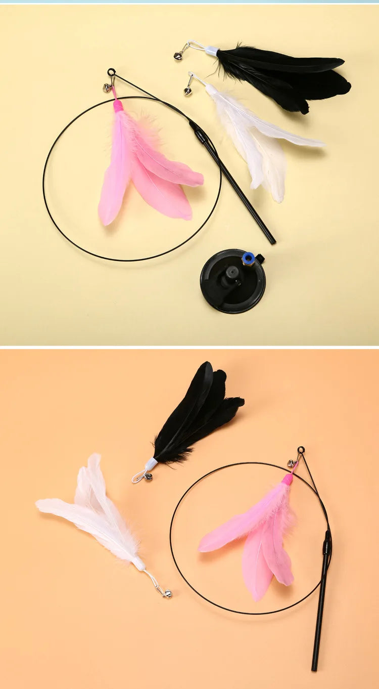 Interactive Hands-Free Cat Teaser Wand