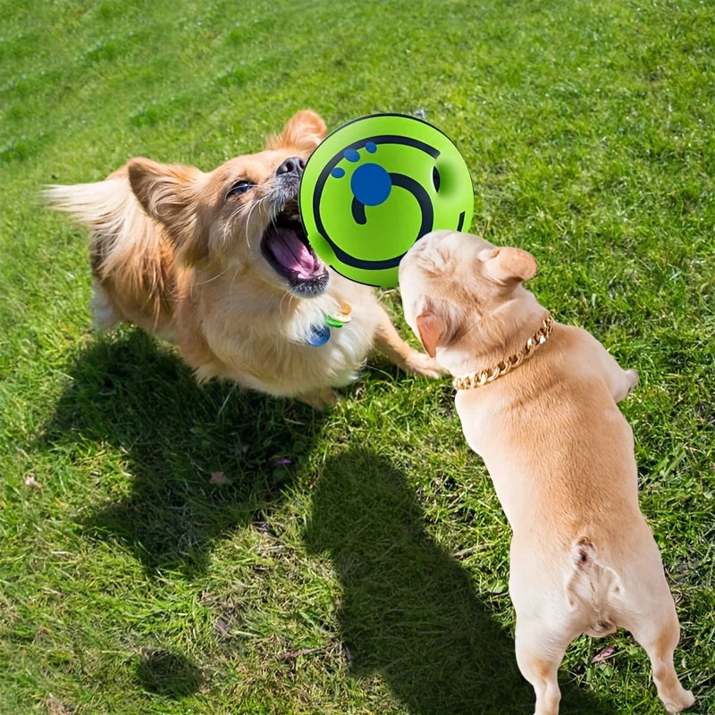 Squeaky Giggle Wobble Ball - Durable, Interactive Chew Toy for All Dog Breeds with Entertaining Sounds