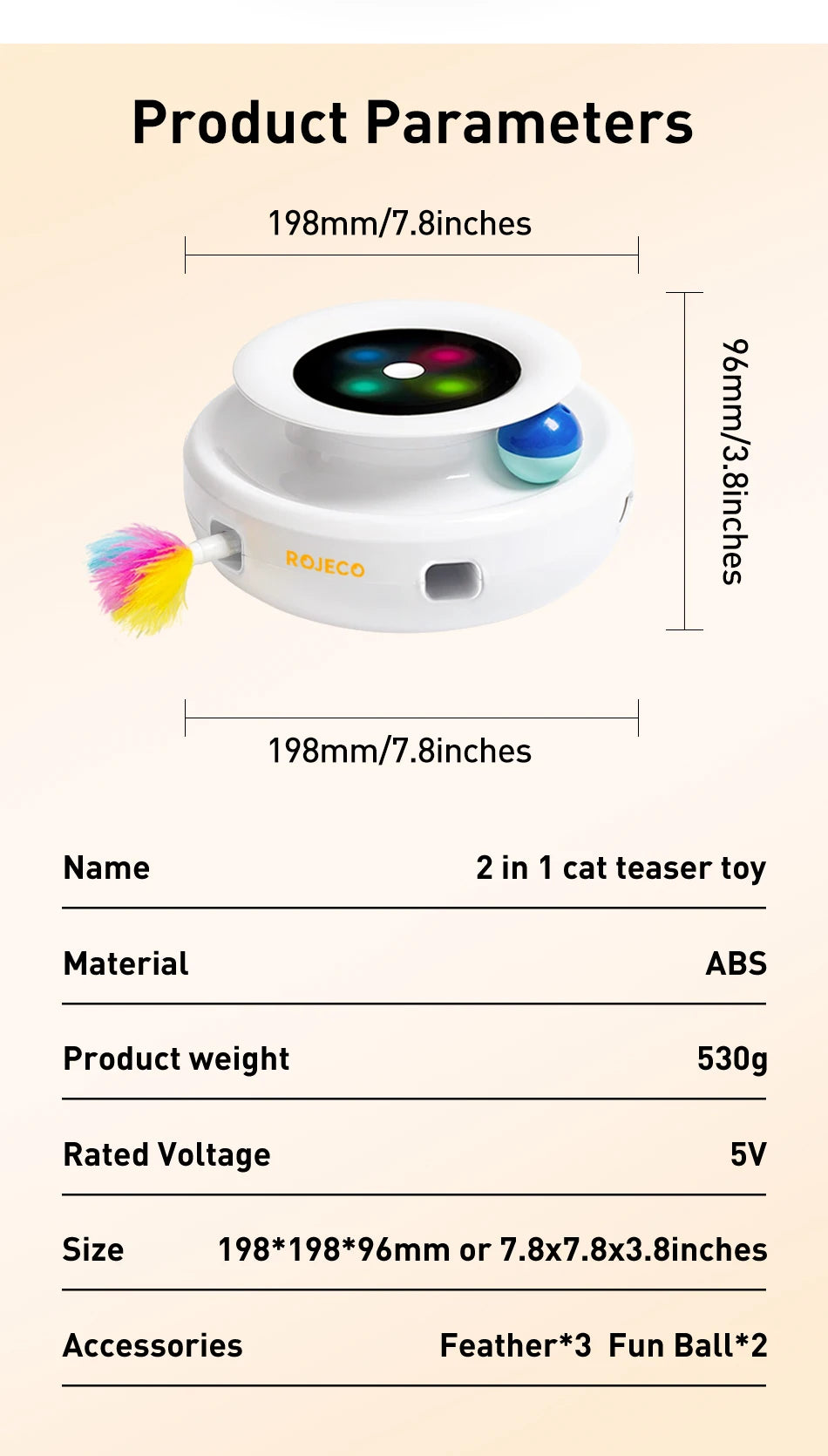2-in-1 Smart Interactive Pet Toy
