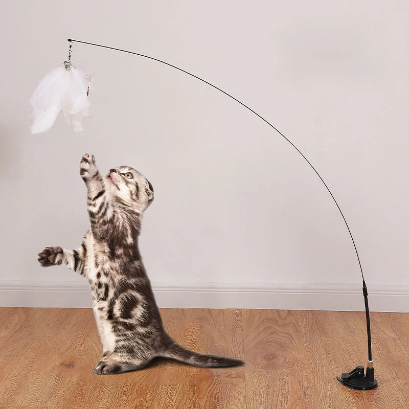 Interactive Hands-Free Cat Teaser Wand