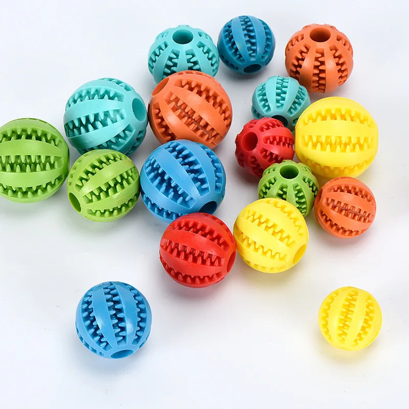Interactive Rubber Dog Toy Ball