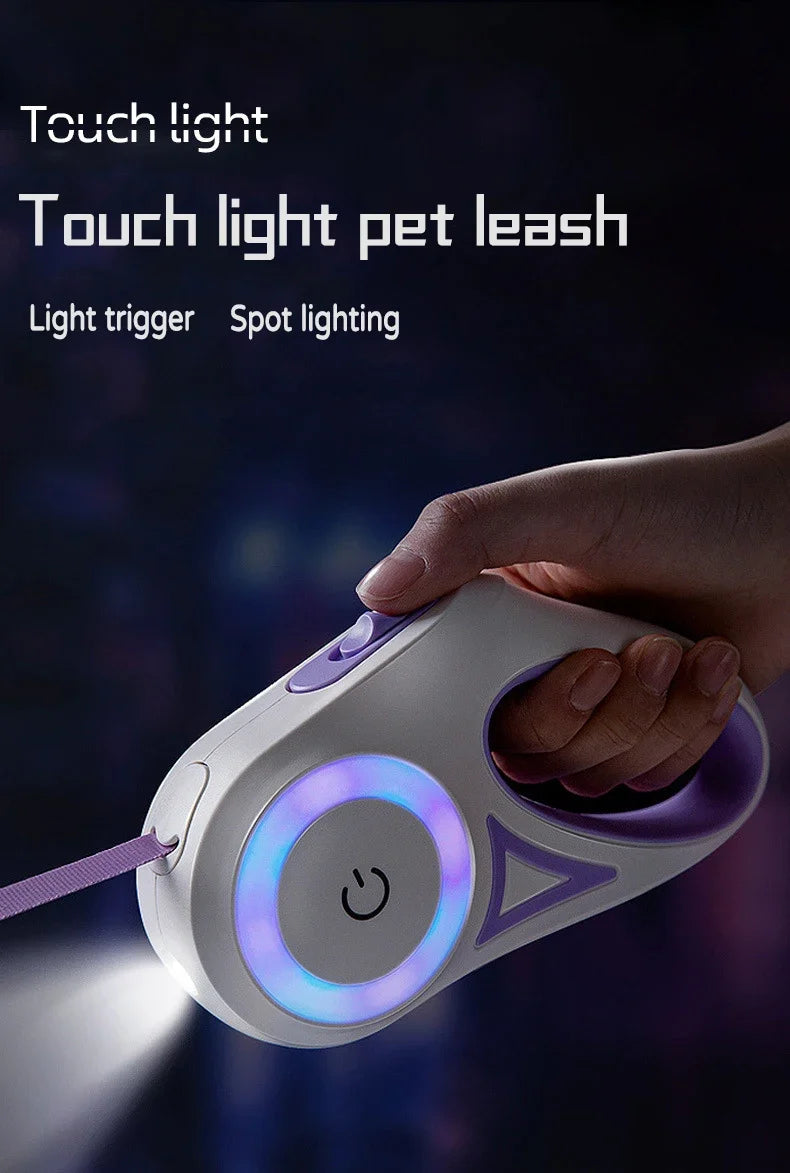 LED Retractable Dog Lead