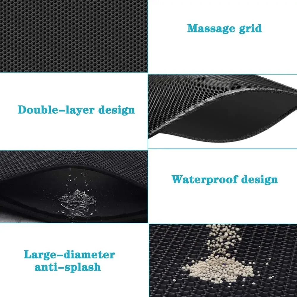 Double-Layer Waterproof Cat Litter Mat