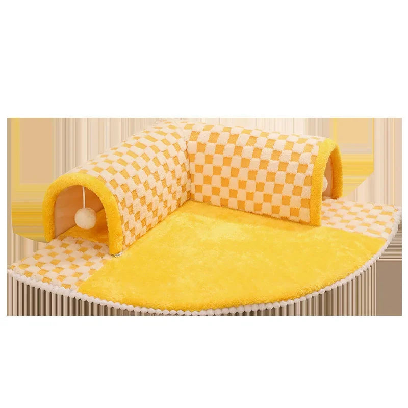 2-in-1 Cat Tunnel & Bed