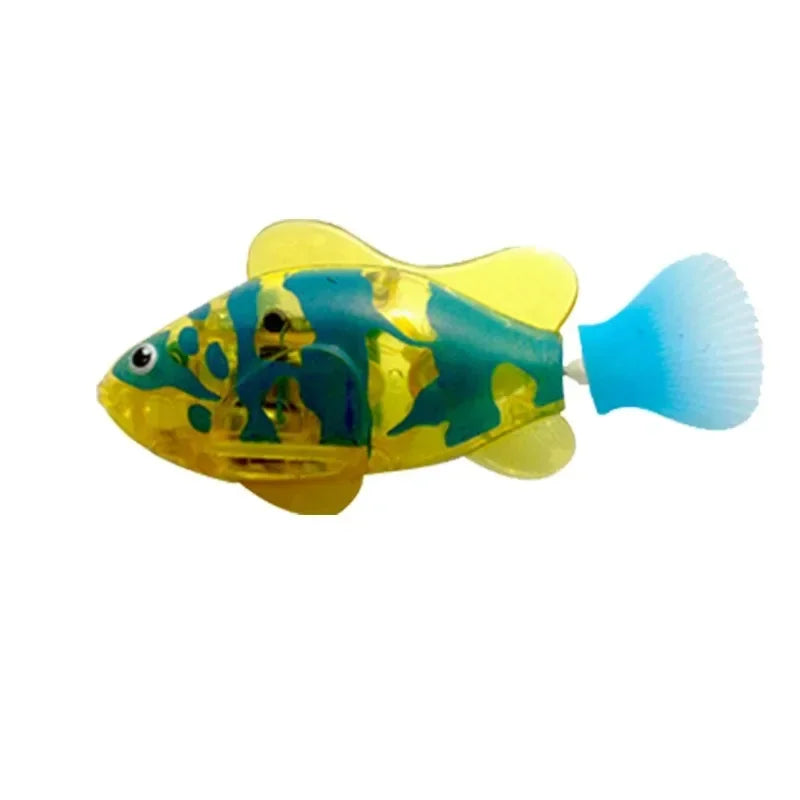 LED Interactive Swimming Robot Fish Toy