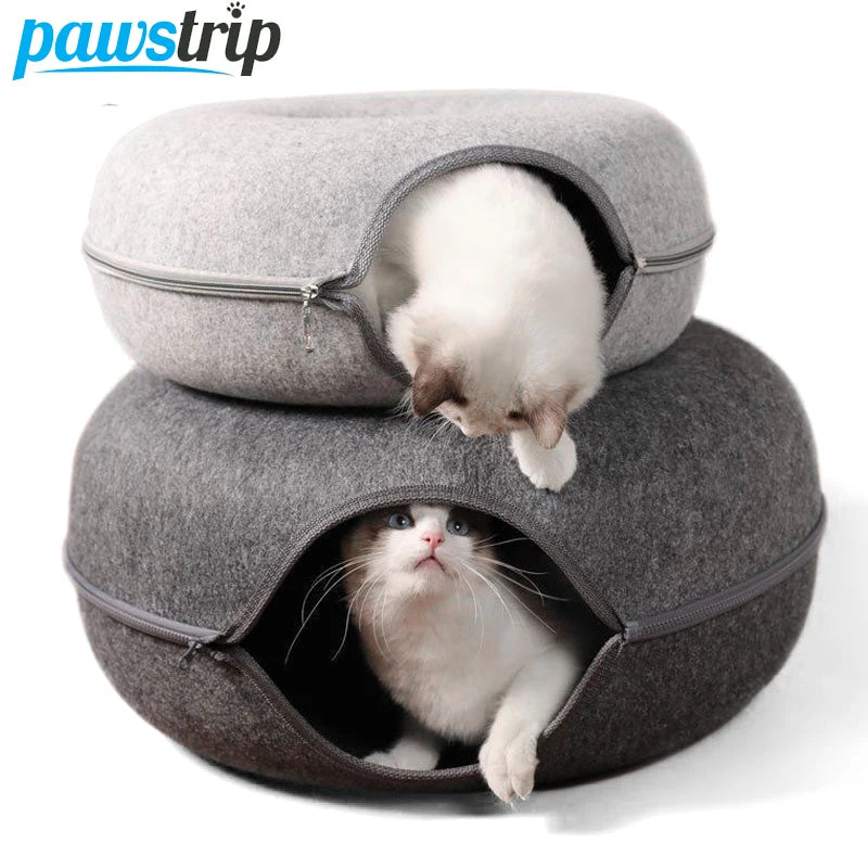 Donut Cat Tunnel Bed