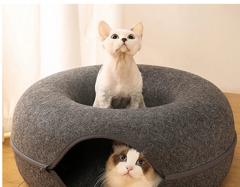 Donut Cat Tunnel Bed