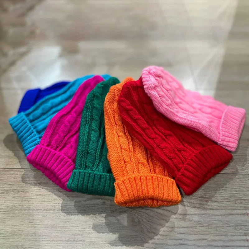 Knitted Winter Dog Jumper