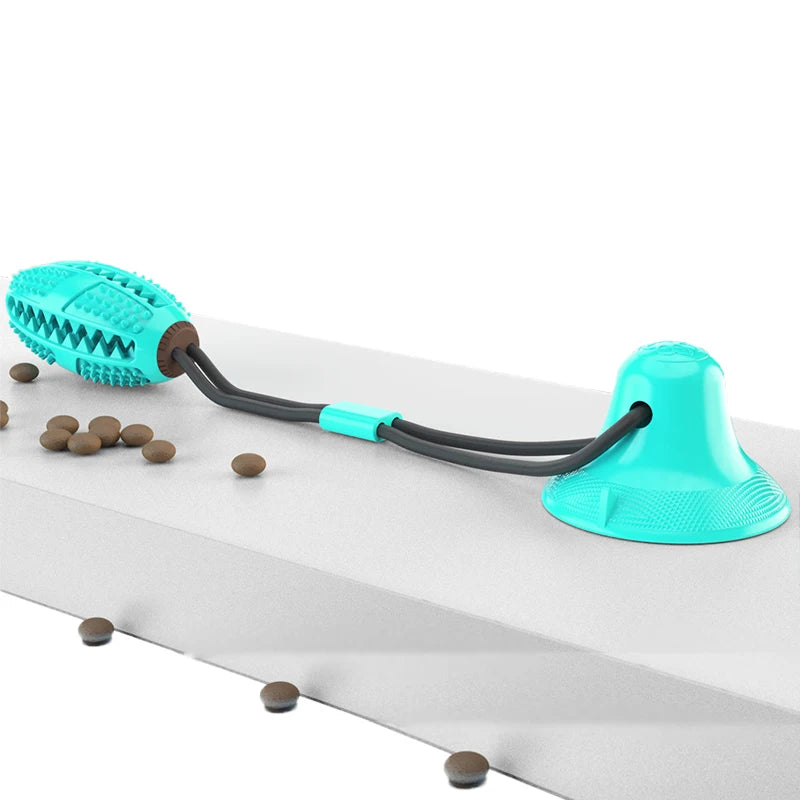 Interactive Suction Cup Dog Toy Large Dog Ball Toys Suction Cup Ropes Interactive Leaking Slow Feeder Chew Toy Toothing Clean
