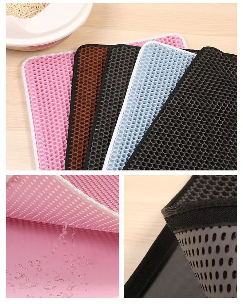 Double-Layer Waterproof Cat Litter Mat