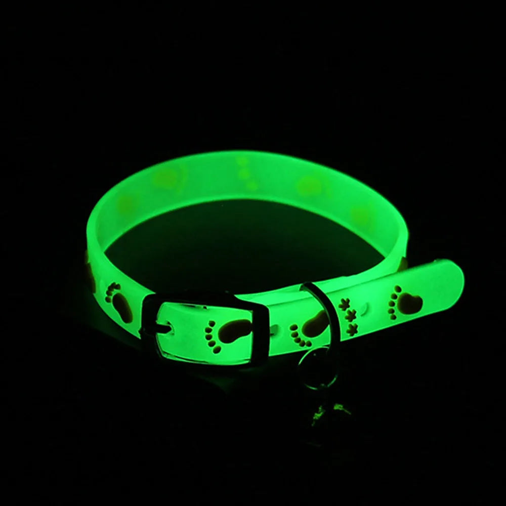Luminous Silicone Cat Collar