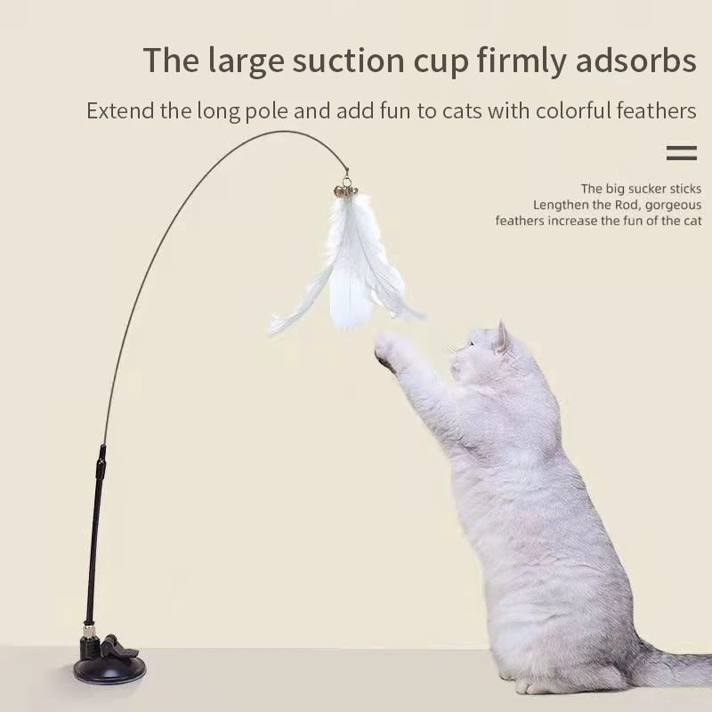 Interactive Hands-Free Cat Teaser Wand
