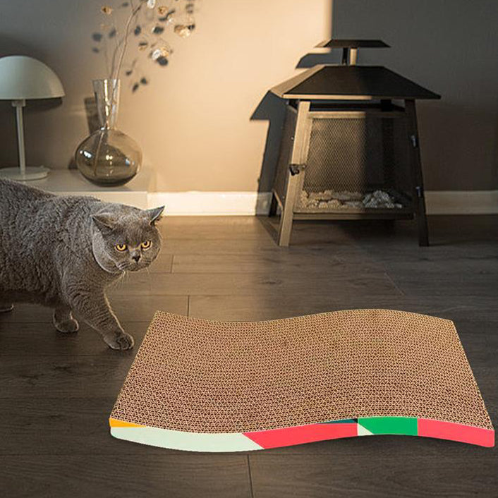 Cat Scratchers Cardboard Corrugated Paper Durable Furniture Protection Pet Sofa Cat Scratch Bed for Indoor Cats Kittens Rest