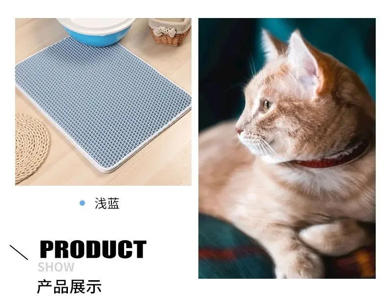 Double-Layer Waterproof Cat Litter Mat