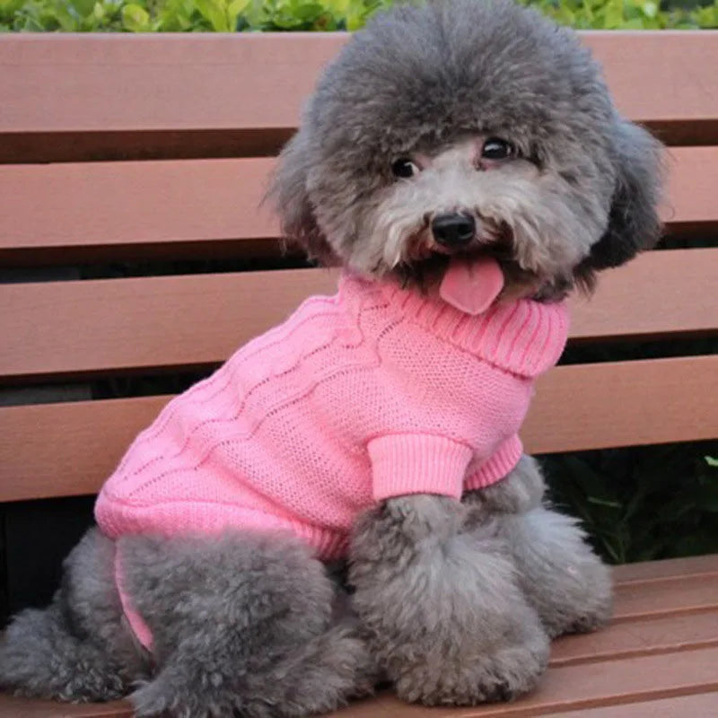Knitted Winter Dog Jumper