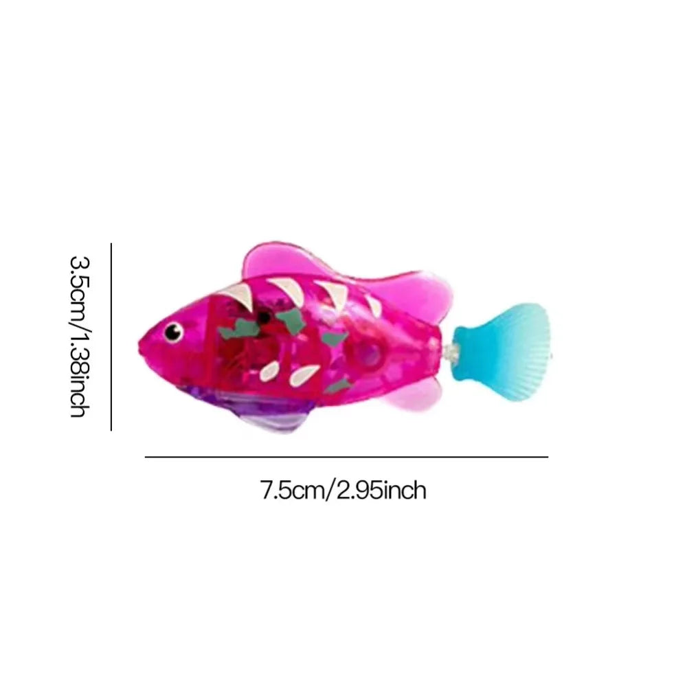LED Interactive Swimming Robot Fish Toy