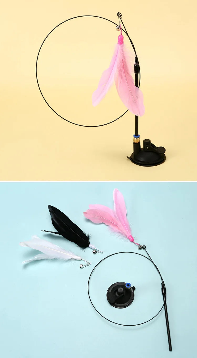 Interactive Hands-Free Cat Teaser Wand