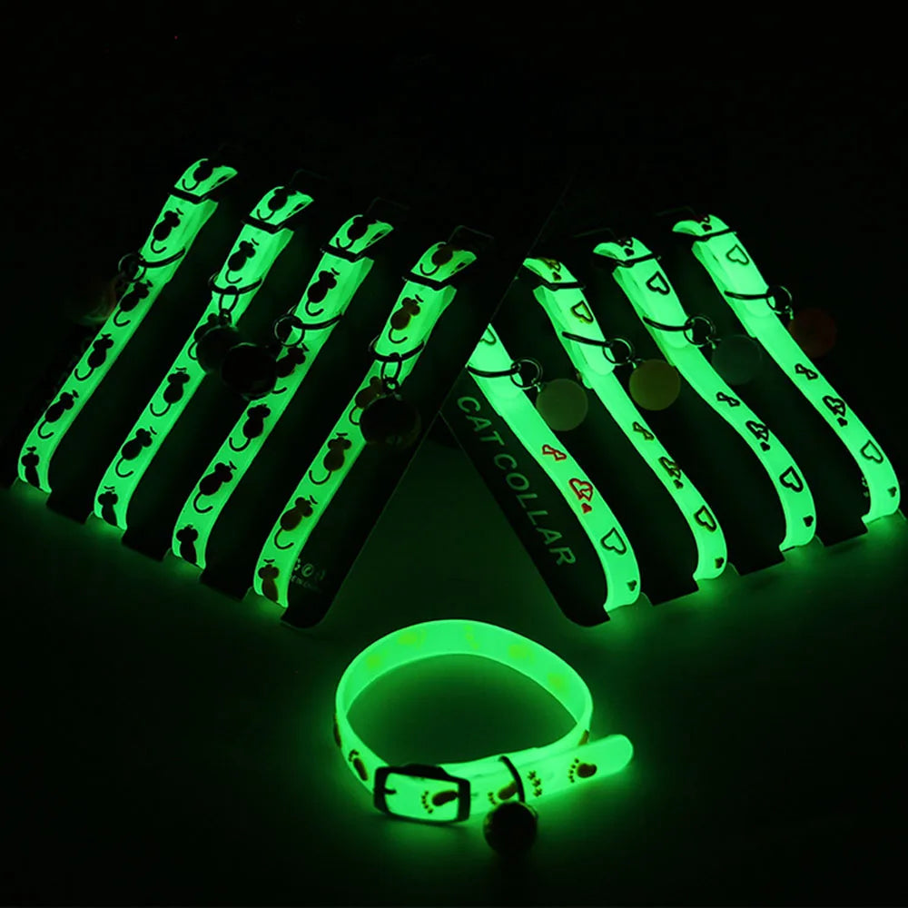 Luminous Silicone Cat Collar