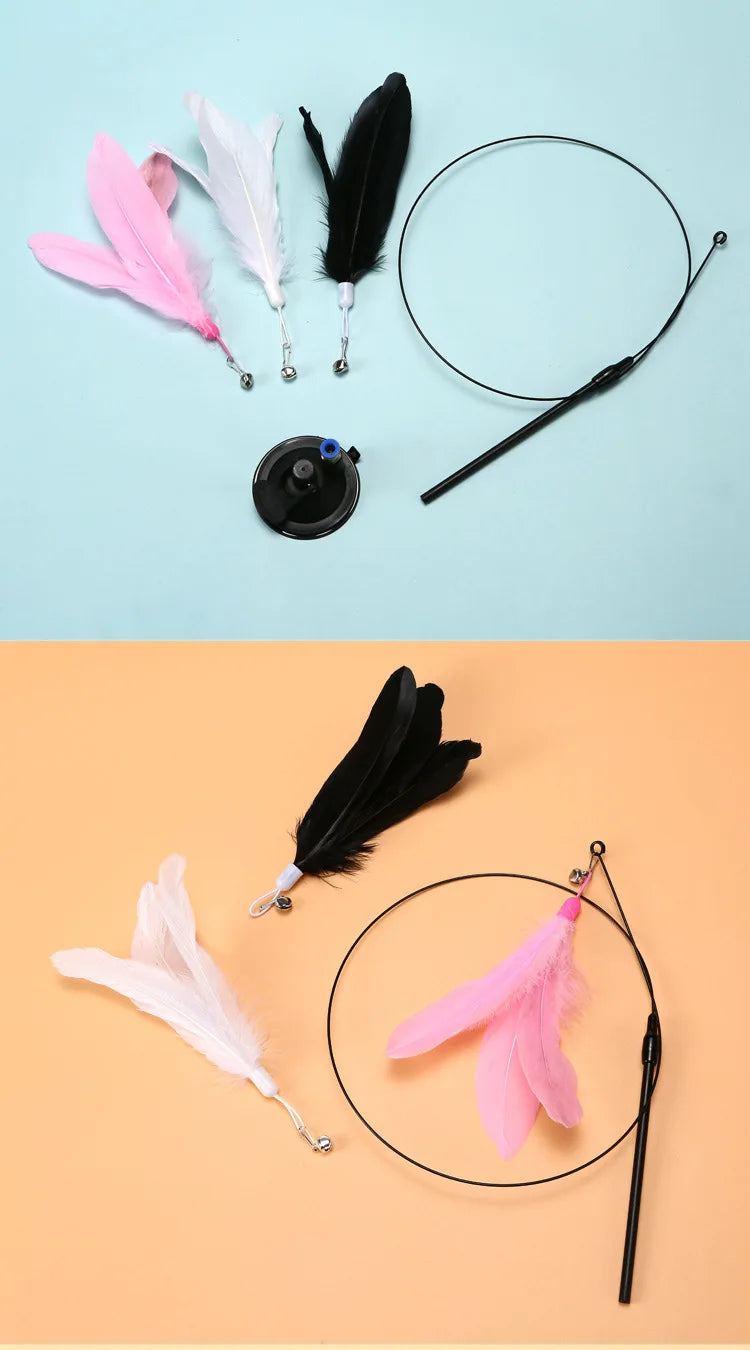 Interactive Hands-Free Cat Teaser Wand