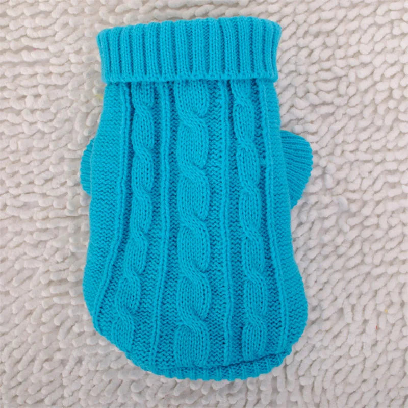 Knitted Winter Dog Jumper