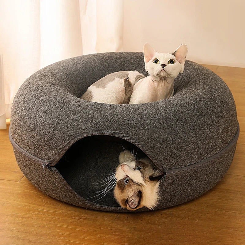 Donut Cat Tunnel Bed