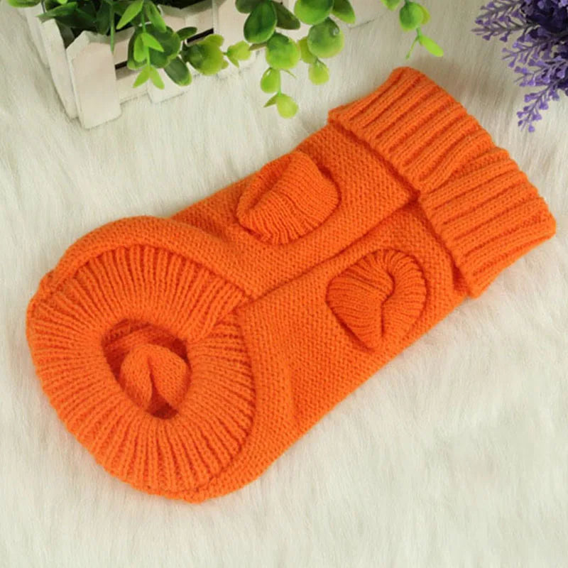 Knitted Winter Dog Jumper