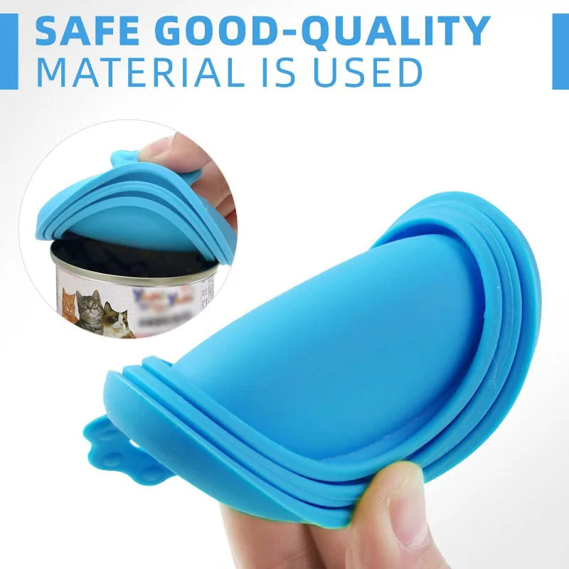 Reusable Pet Food Can Cover & Spoon Set