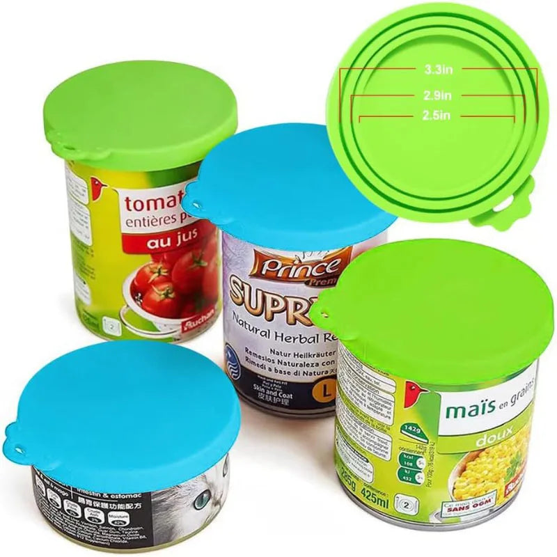 Reusable Pet Food Can Cover & Spoon Set
