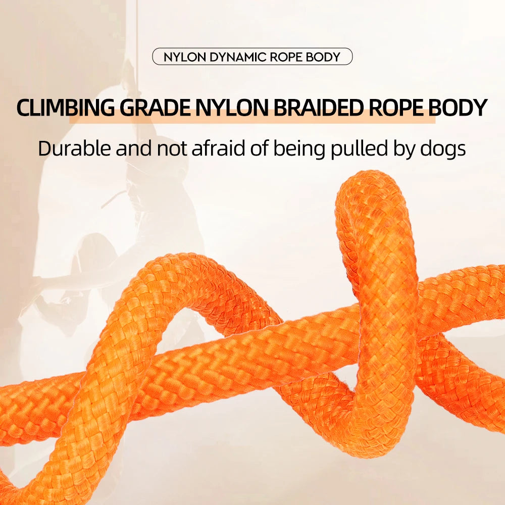 Durable Nylon Woven Pet Collar And Leash Fashion Appearance Nylon Woven Circular Chain for Walking Pet Dogs Training Equipment