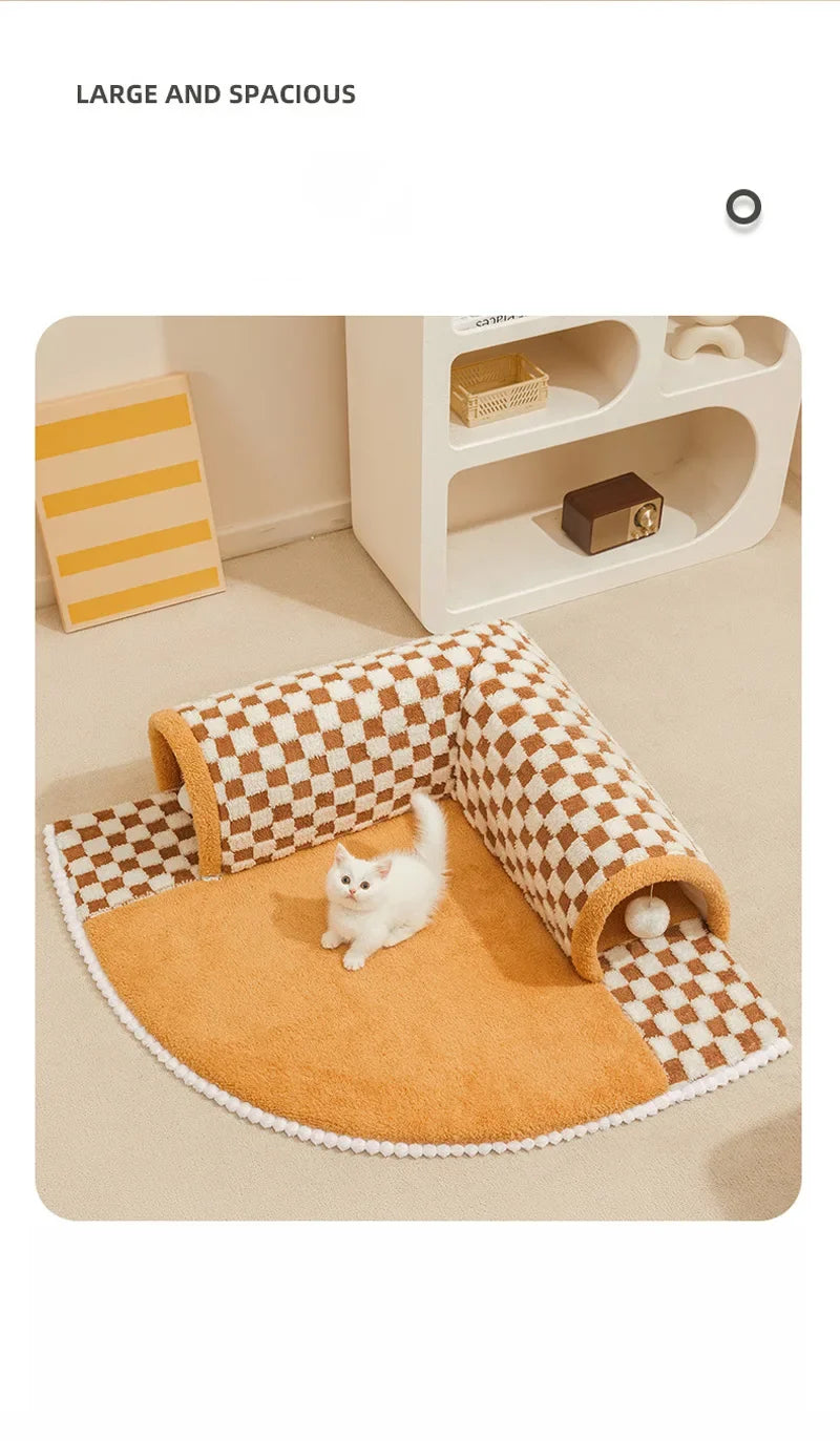 2-in-1 Cat Tunnel & Bed