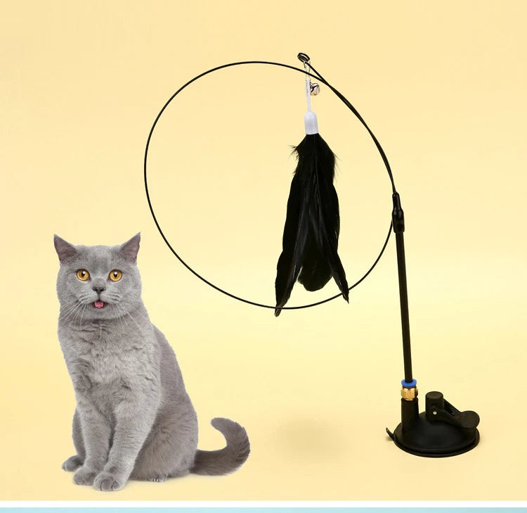 Interactive Hands-Free Cat Teaser Wand