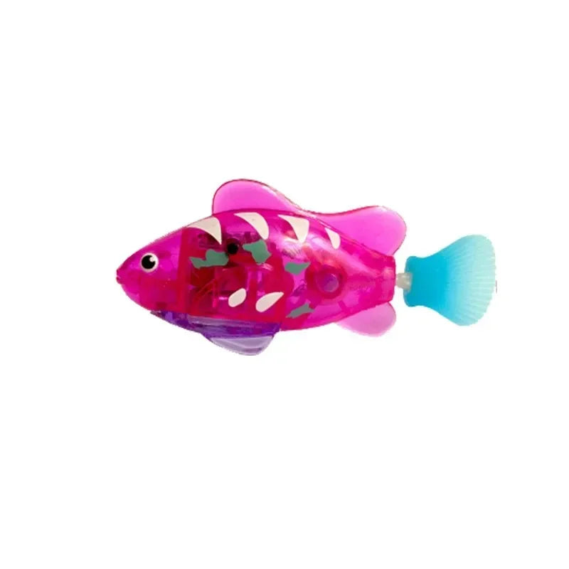LED Interactive Swimming Robot Fish Toy