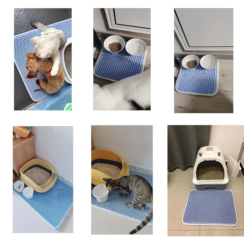 Double-Layer Waterproof Cat Litter Mat
