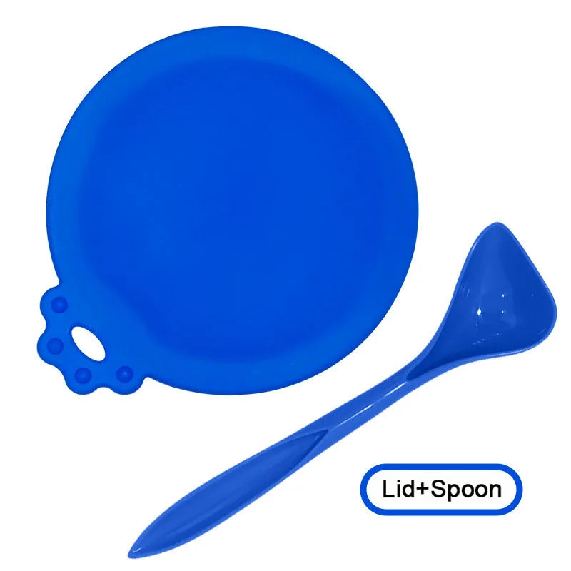 Reusable Pet Food Can Cover & Spoon Set