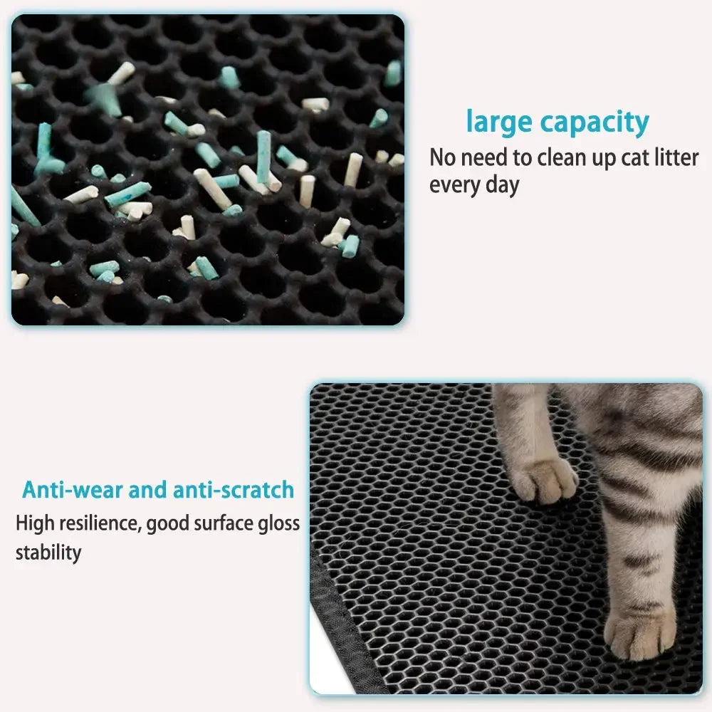 Double-Layer Waterproof Cat Litter Mat