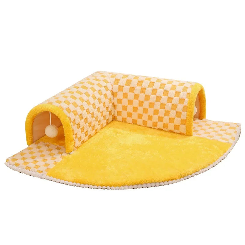 2-in-1 Cat Tunnel & Bed