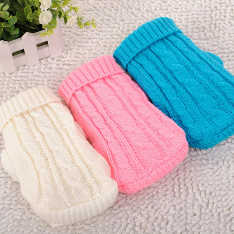 Knitted Winter Dog Jumper