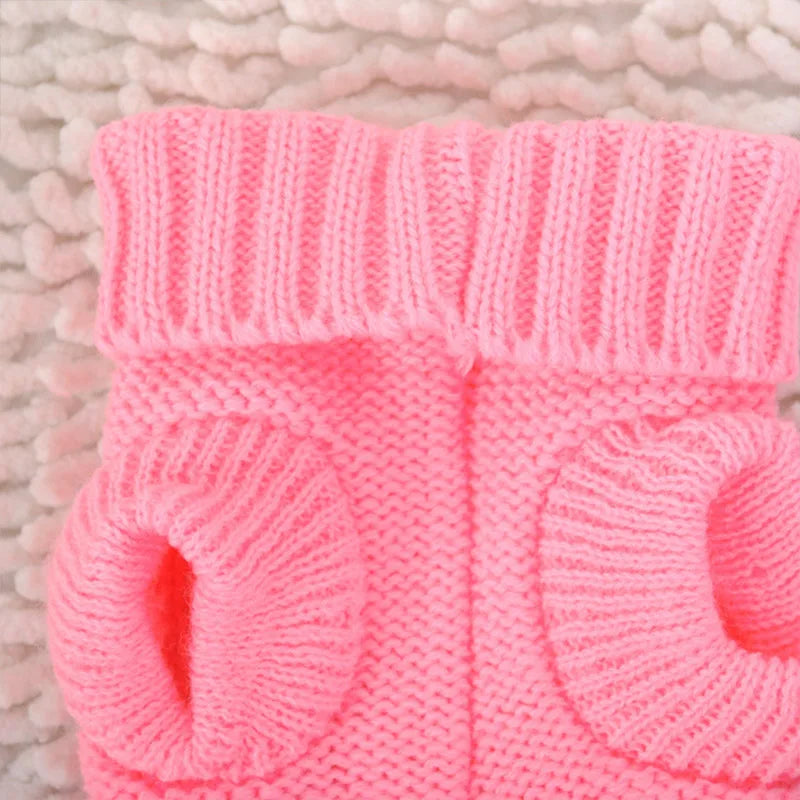 Knitted Winter Dog Jumper
