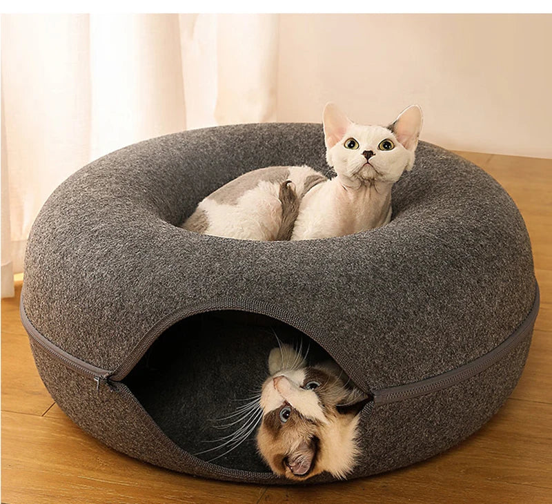 Donut Cat Tunnel Bed
